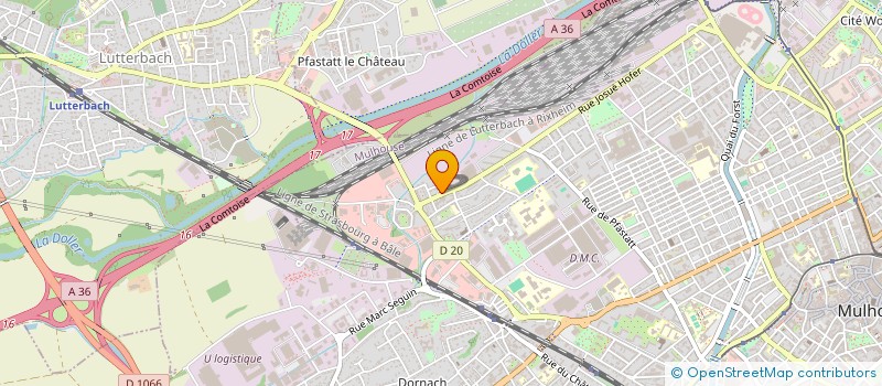 localisation de l'entreprise MONSIEUR DZEMAJL MEMETI  MULHOUSE