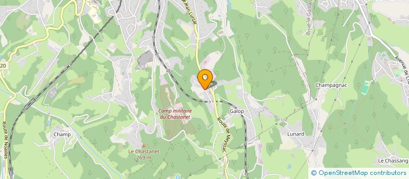 localisation de l'entreprise MONSIEUR E THIRIET CHASSIN DE KERGOMMEAUX  BRIVE-LA-GAILLARDE