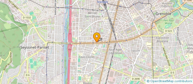 localisation de l'entreprise MONSIEUR E WOLKOFF  GRENOBLE