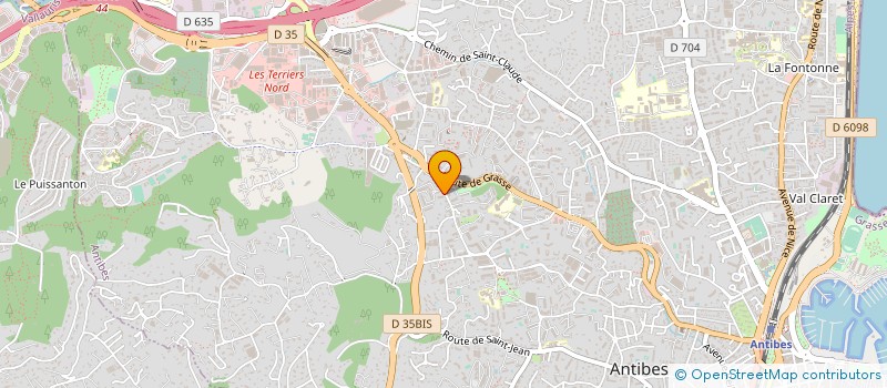 localisation de l'entreprise MONSIEUR EAMONN GASKIN  ANTIBES