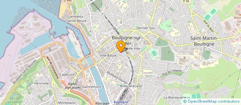 localisation de l'entreprise MONSIEUR EAN BAPTISTE POULAIN à BOULOGNE-SUR-MER