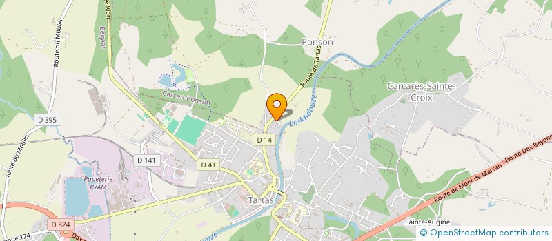 localisation de l'entreprise MONSIEUR EBANY PEREA MACIAS  CARCEN-PONSON