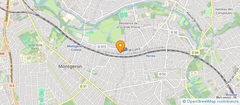 localisation de l'entreprise MONSIEUR EBSA OSMANE MUSSA  MONTGERON