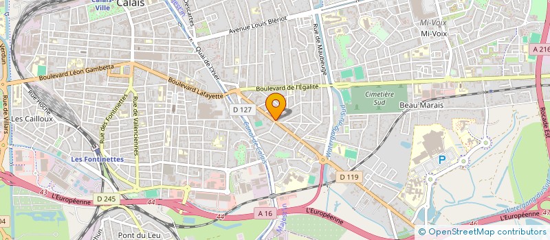 localisation de l'entreprise MONSIEUR EDDIE CARDON  CALAIS