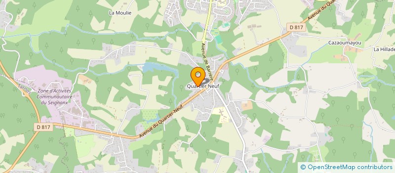 localisation de l'entreprise MONSIEUR EDDIE CORDIER  SAINT-MARTIN-DE-SEIGNANX