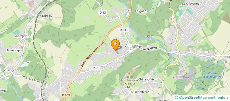 localisation de l'entreprise MONSIEUR EDDIE GALPIN à ALLINGES