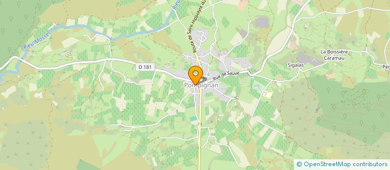 localisation de l'entreprise MONSIEUR EDDIE HUYGHE  POMPIGNAN