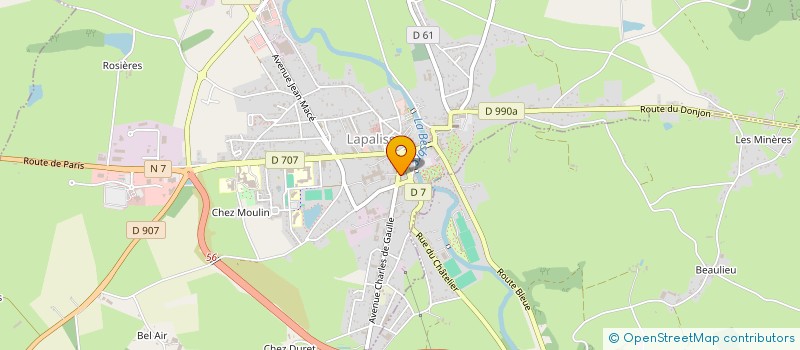 localisation de l'entreprise MONSIEUR EDDIE LOBEL  LAPALISSE