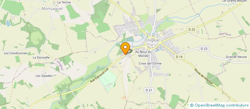 localisation de l'entreprise MONSIEUR EDDIE PIOTIN  ISSIGEAC