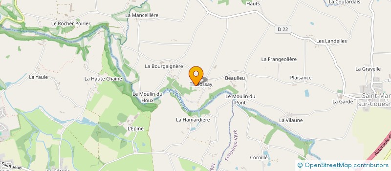 localisation de l'entreprise MONSIEUR EDDIE PUISSANT  SAINT-AUBIN-DU-CORMIER