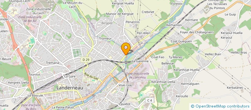 localisation de l'entreprise MONSIEUR EDDIE SOLEILHAC  LANDERNEAU