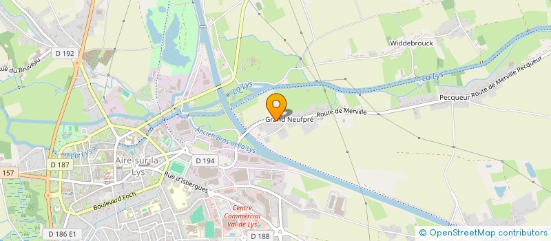 localisation de l'entreprise MONSIEUR EDDIE VANRUYMBEKE  AIRE-SUR-LA-LYS