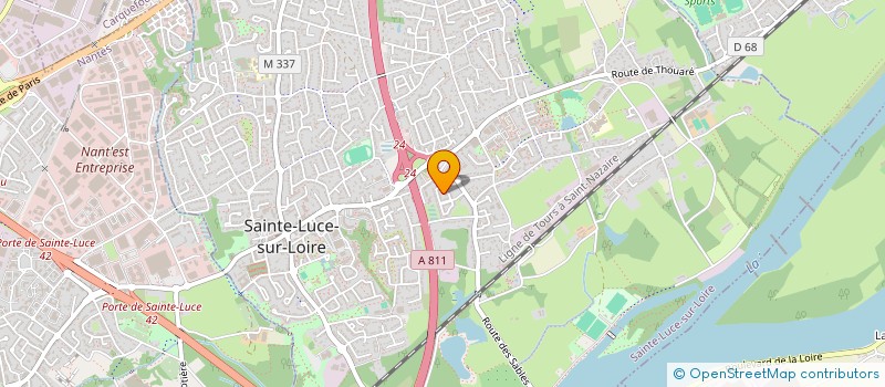 localisation de l'entreprise MONSIEUR EDDIE VESPUCE  SAINTE-LUCE-SUR-LOIRE