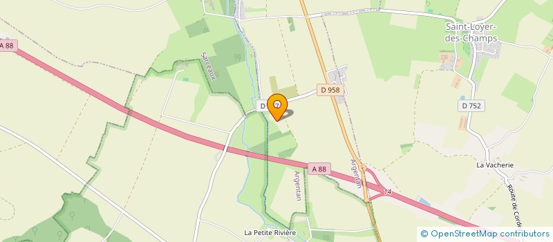 localisation de l'entreprise MONSIEUR EDDY AUFFRAY à ARGENTAN