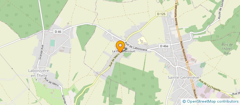 localisation de l'entreprise MONSIEUR EDDY BARE  SAINTE-GENEVIEVE