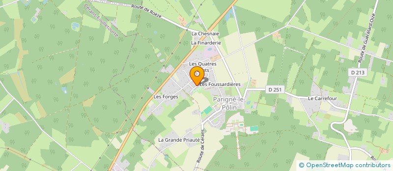 localisation de l'entreprise MONSIEUR EDDY BEAUCHAMP  PARIGNE-LE-POLIN