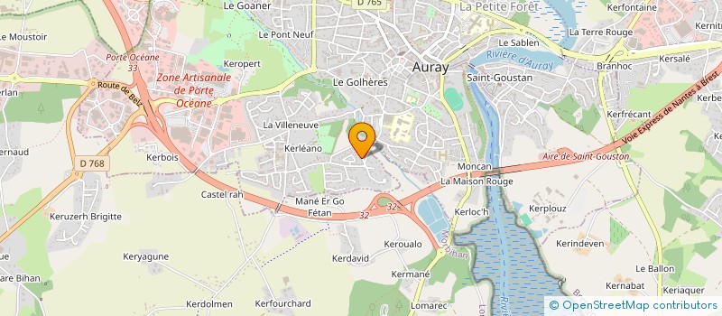localisation de l'entreprise MONSIEUR EDDY BLACH à AURAY