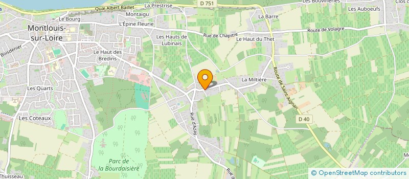 localisation de l'entreprise MONSIEUR EDDY BOURGUIGNON  MONTLOUIS-SUR-LOIRE