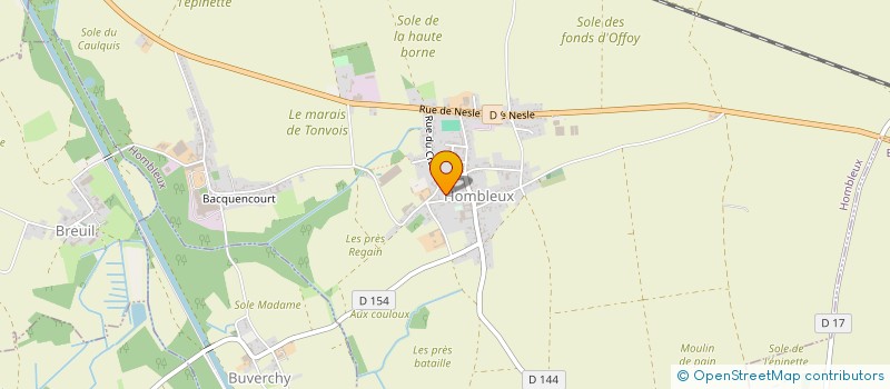 localisation de l'entreprise MONSIEUR EDDY BOURGY  HOMBLEUX