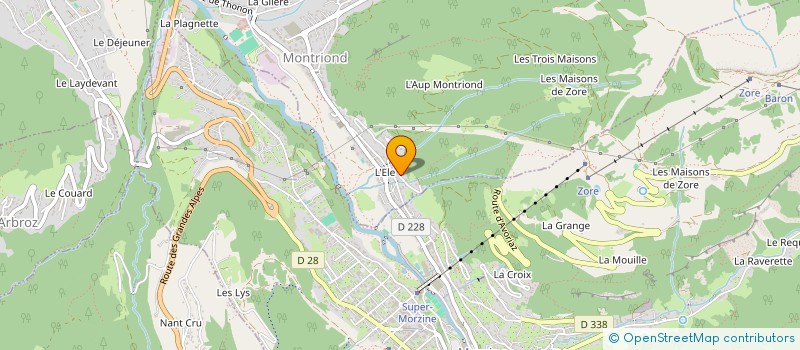 localisation de l'entreprise MONSIEUR EDDY BOUVET  MONTRIOND