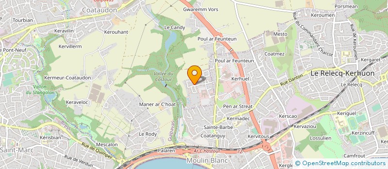 localisation de l'entreprise MONSIEUR EDDY BRUHAT  GUIPAVAS