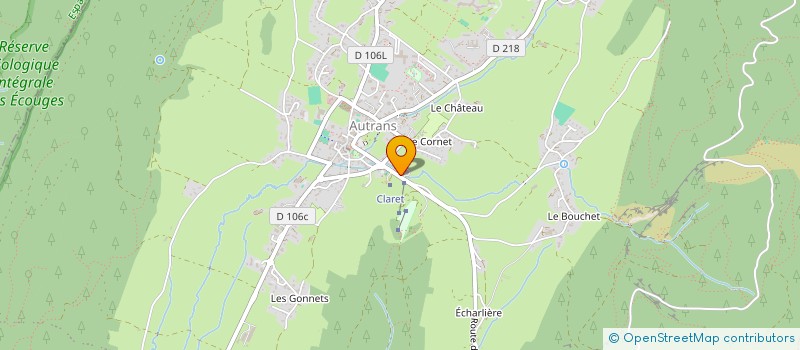 localisation de l'entreprise MONSIEUR EDDY BUISSON  AUTRANS-MEAUDRE EN VERCORS