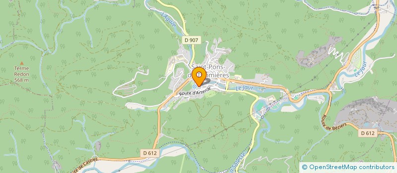 localisation de l'entreprise MONSIEUR EDDY BULARD  SAINT-PONS-DE-THOMIERES