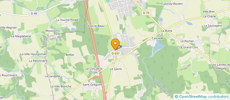 localisation de l'entreprise MONSIEUR EDDY CASTREC  MINIAC-MORVAN