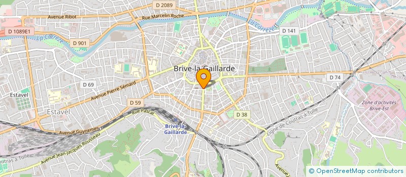 localisation de l'entreprise MONSIEUR EDDY CAZALIS  BRIVE-LA-GAILLARDE