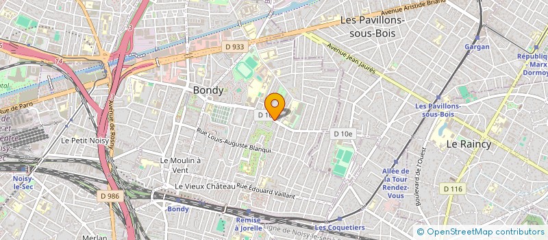 localisation de l'entreprise MONSIEUR EDDY CHABALIER  BONDY