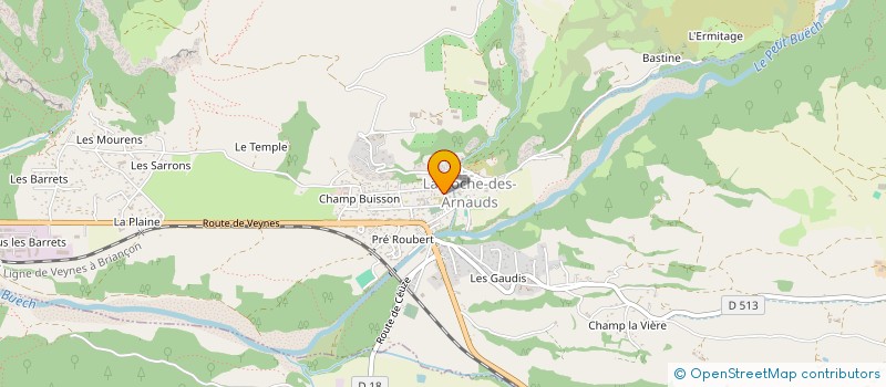 localisation de l'entreprise MONSIEUR EDDY CHARRIER à LA ROCHE-DES-ARNAUDS