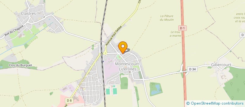 localisation de l'entreprise MONSIEUR EDDY COQUELET  MONTESCOURT-LIZEROLLES