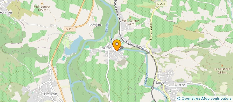 localisation de l'entreprise MONSIEUR EDDY CORDEIRO  COUFFOULENS