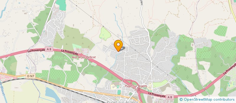 localisation de l'entreprise MONSIEUR EDDY CORVA  PUGET-SUR-ARGENS