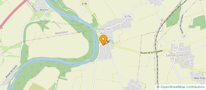 localisation de l'entreprise MONSIEUR EDDY DREVET  CHAZEY-SUR-AIN