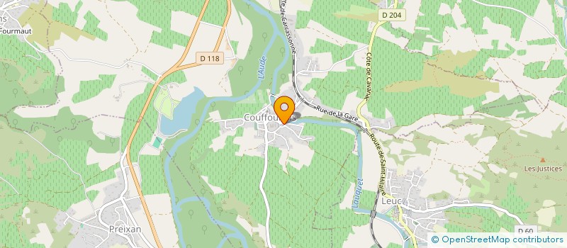 localisation de l'entreprise MONSIEUR EDDY DUPAIN à ROUFFIAC-D'AUDE