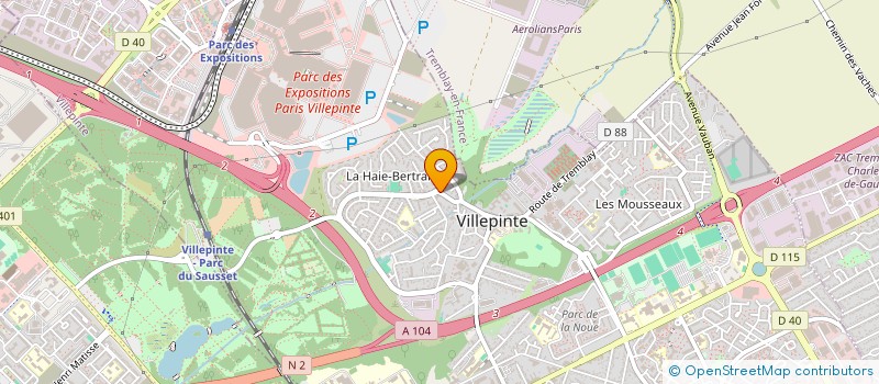 localisation de l'entreprise MONSIEUR EDDY EUZEBE à VILLEPINTE
