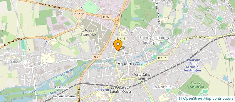 localisation de l'entreprise MONSIEUR EDDY FADEL  ARPAJON