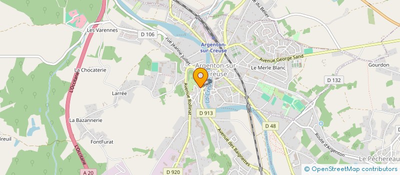 localisation de l'entreprise MONSIEUR EDDY FAGEON à ARGENTON-SUR-CREUSE