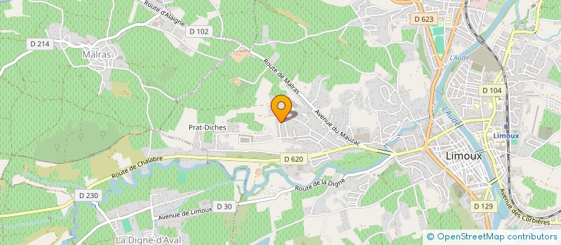 localisation de l'entreprise MONSIEUR EDDY FOUCACHON  LIMOUX