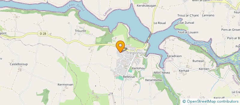 localisation de l'entreprise MONSIEUR EDDY GAC  TREGLONOU