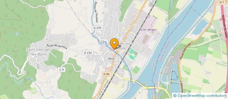 localisation de l'entreprise MONSIEUR EDDY GOURDOL  CHARMES-SUR-RHONE