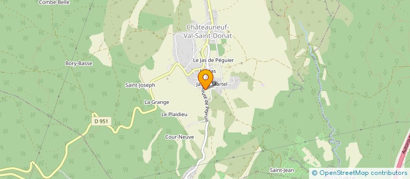 localisation de l'entreprise MONSIEUR EDDY GUEVARA à CHATEAUNEUF VAL ST DONAT