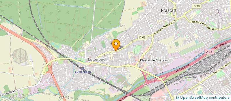 localisation de l'entreprise MONSIEUR EDDY HAENLIN  LUTTERBACH
