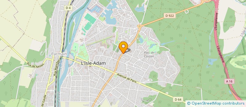 localisation de l'entreprise MONSIEUR EDDY HAFIZ  L'ISLE-ADAM