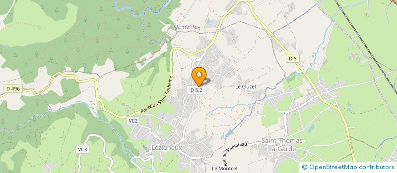 localisation de l'entreprise MONSIEUR EDDY JUBAN  ANDREZIEUX-BOUTHEON