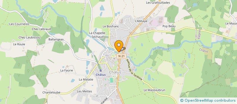 localisation de l'entreprise MONSIEUR EDDY LAFLEUR à CHALUS