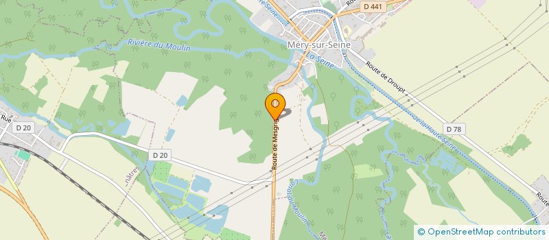 localisation de l'entreprise MONSIEUR EDDY LALLEMAND  MERY-SUR-SEINE