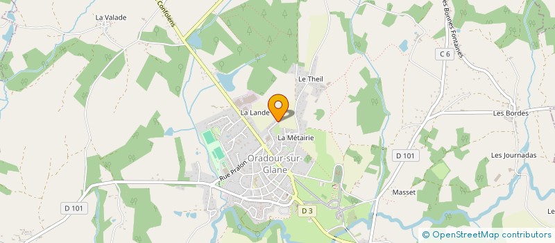 localisation de l'entreprise MONSIEUR EDDY LEROI à ORADOUR-SUR-GLANE