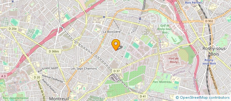localisation de l'entreprise MONSIEUR EDDY LESAGE à MONTREUIL